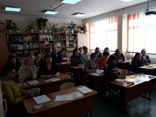 В школе № 189 прошёл областной научно-практический семинар по русскому языку